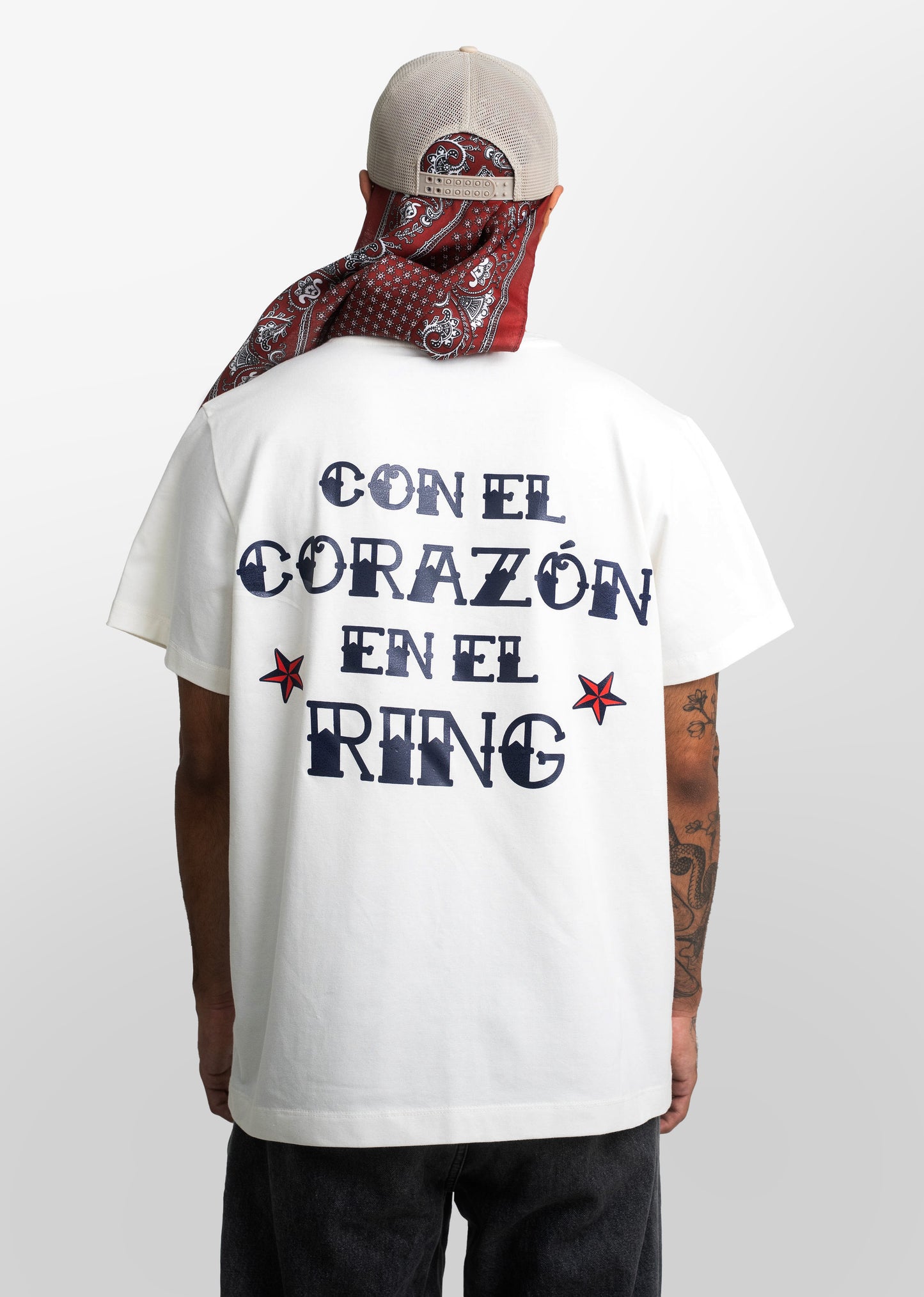 T shirt beige Con el corazón en el ring
