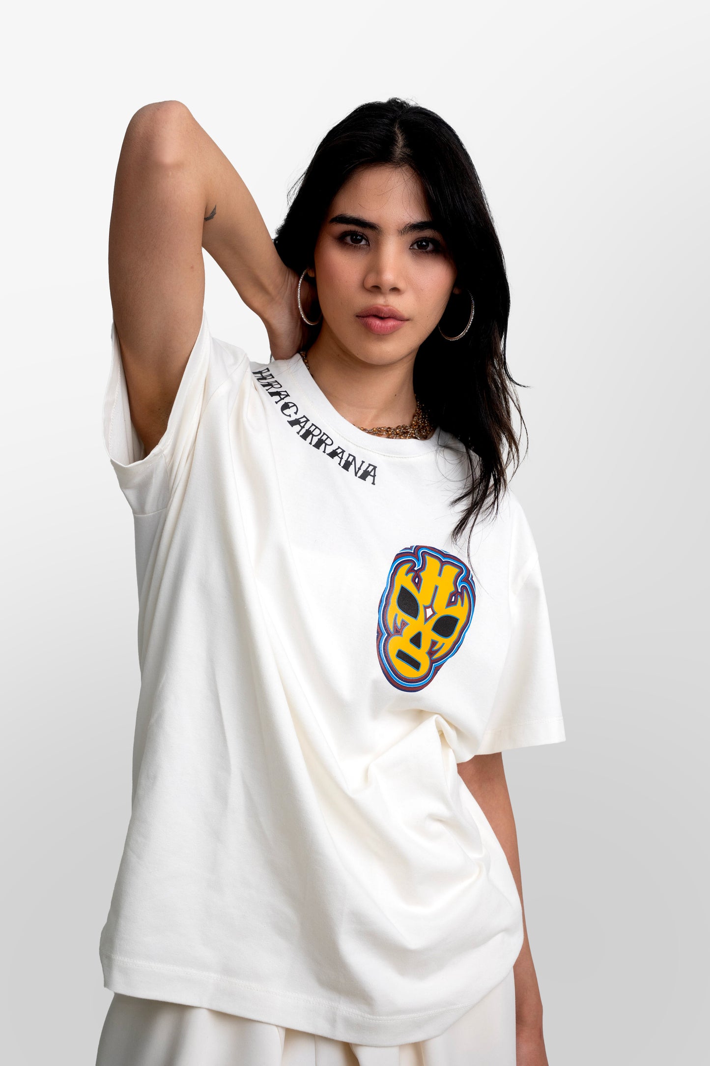 T shirt beige Con el corazón en el ring