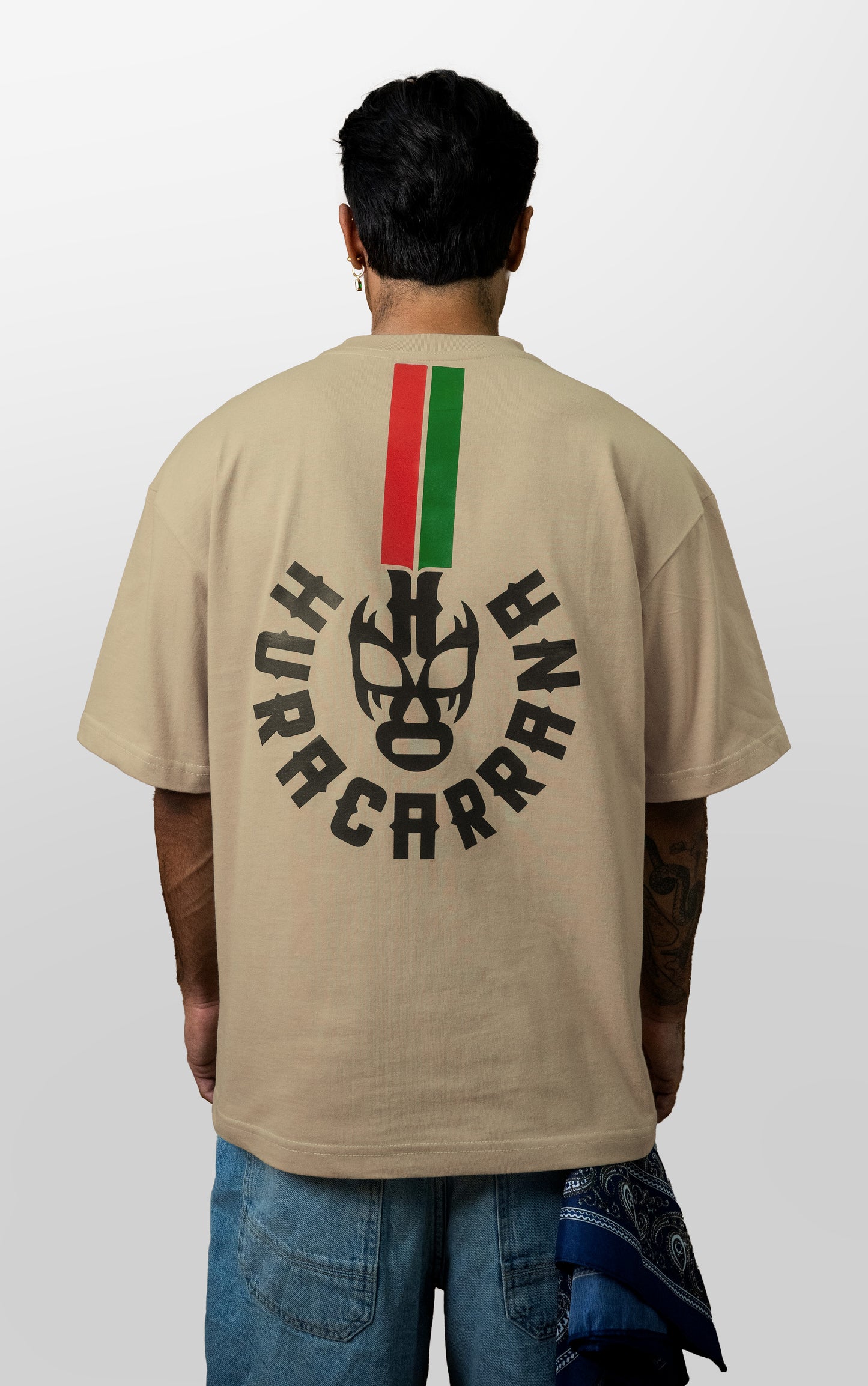 T shirt khaki Líneas