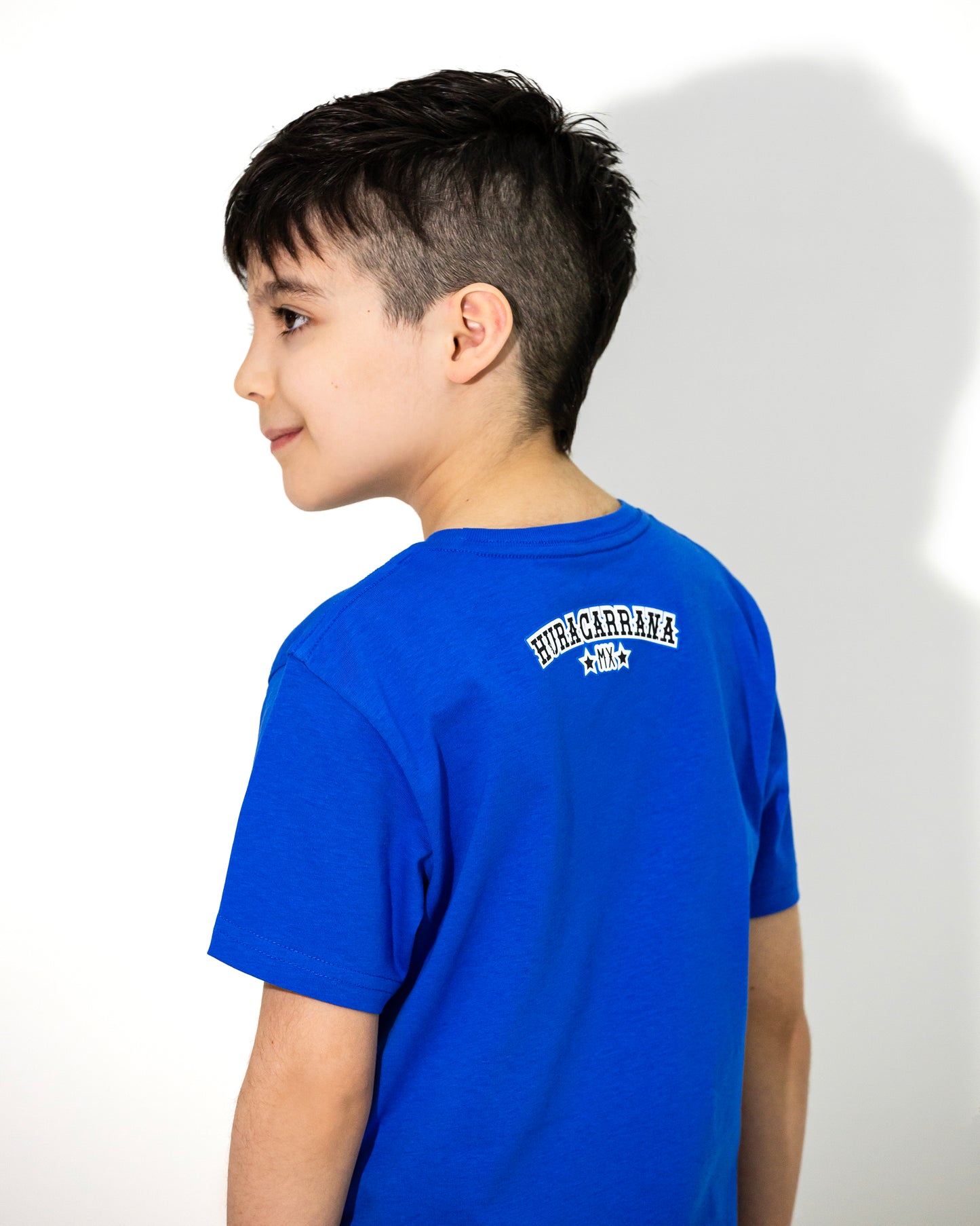 T SHIRT AZUL KIDS HURACARRANA VERTICAL