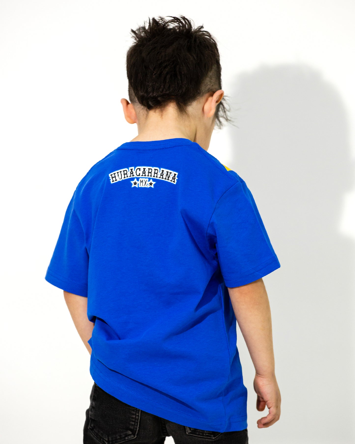 T SHIRT AZUL KIDS HURACARRANA VERTICAL