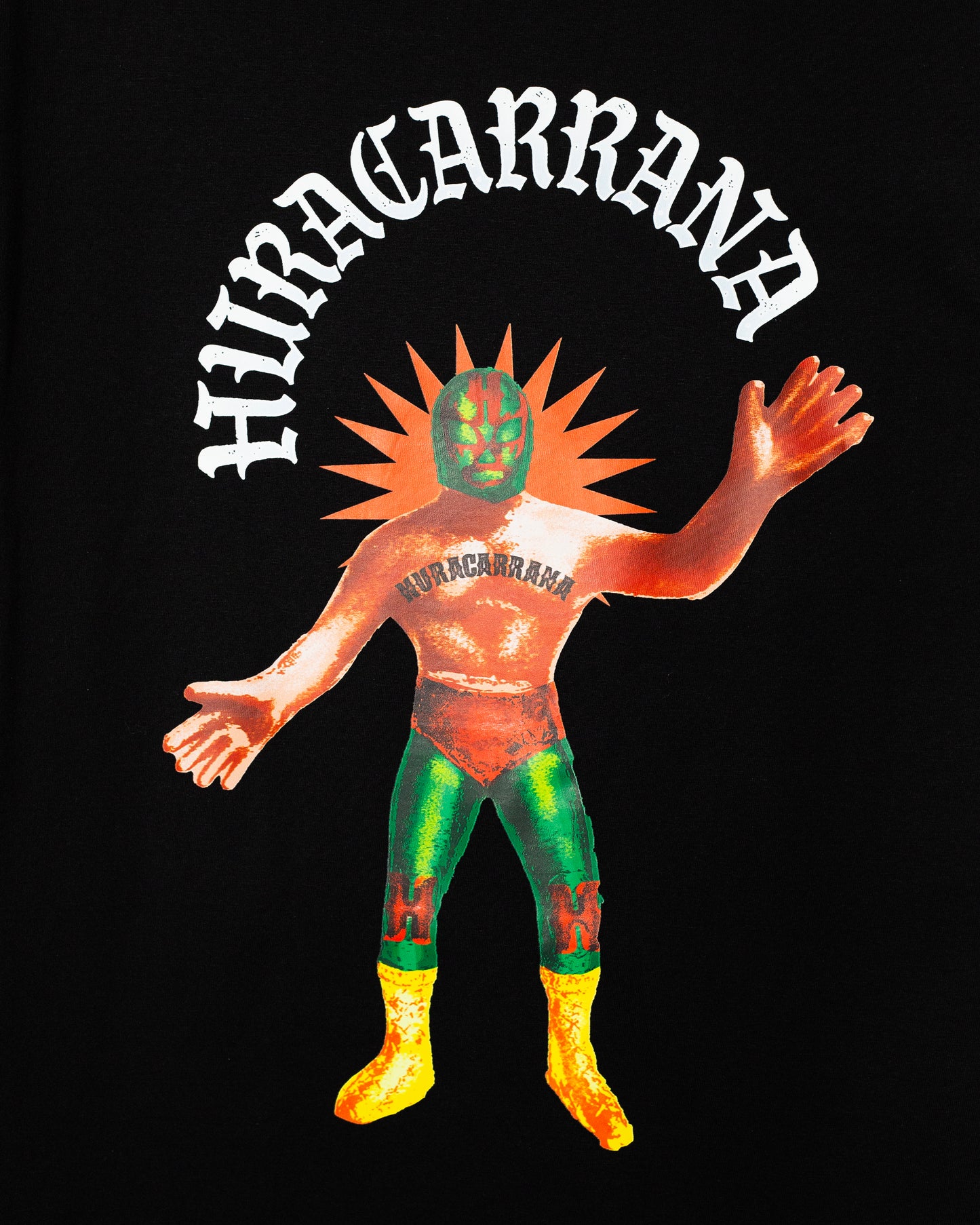 T shirt negro Luchador