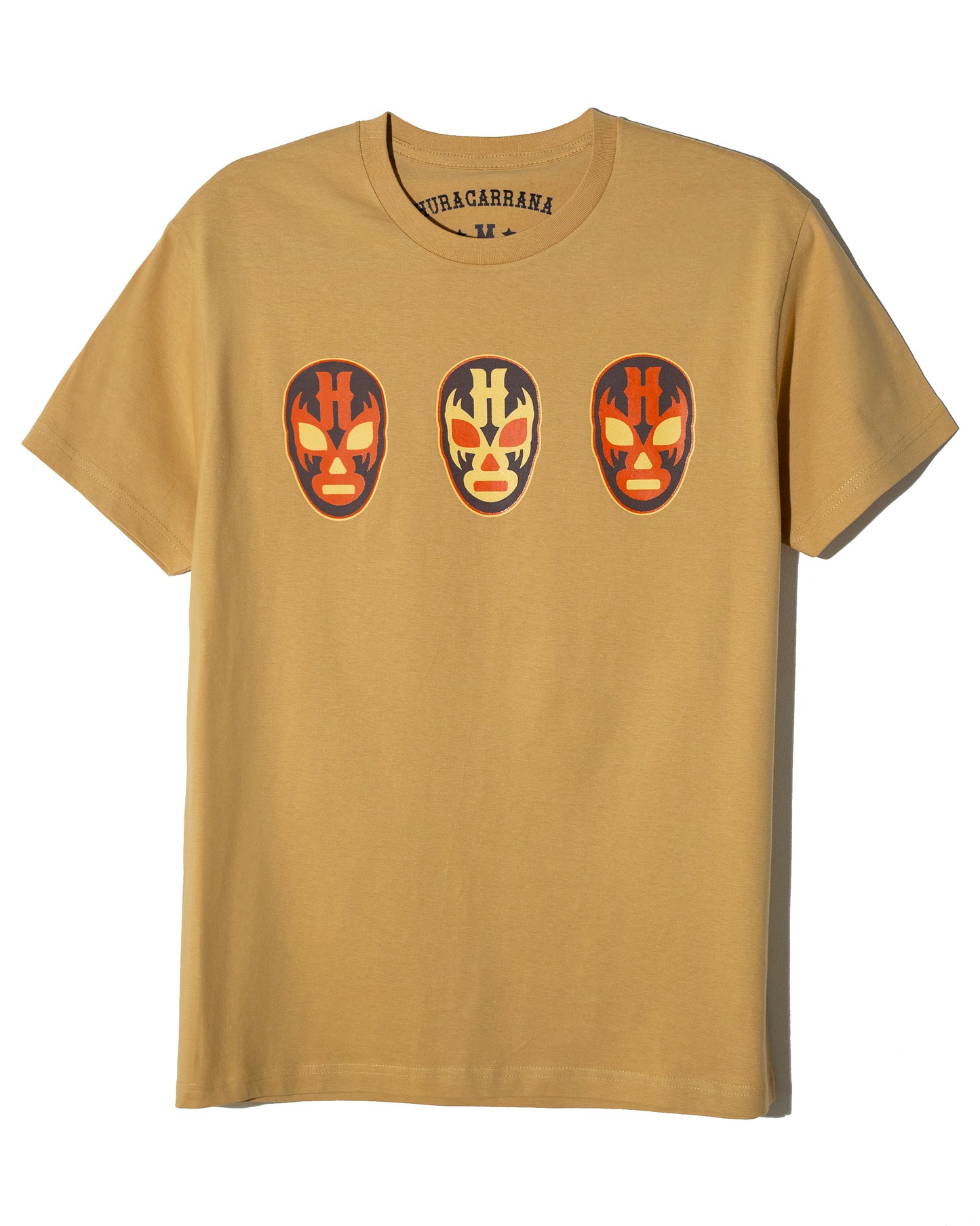 T shirt mostaza Máscaras naranjas