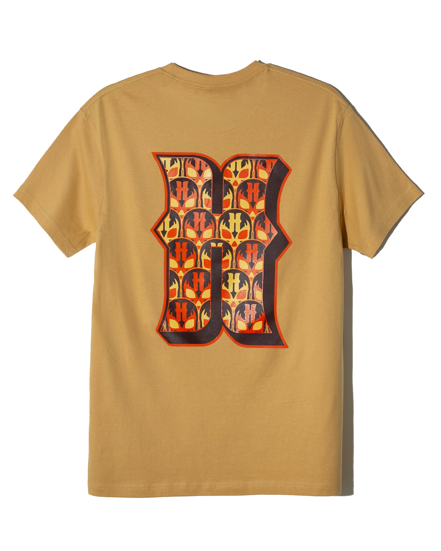 T shirt mostaza Máscaras naranjas