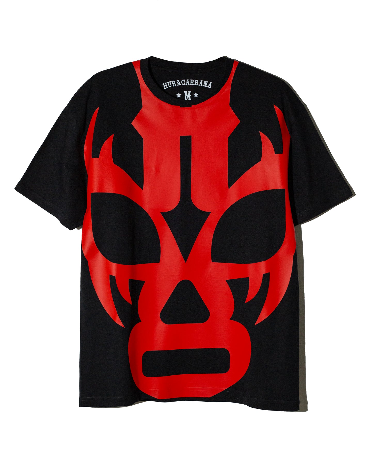 T shirt negra Máscara roja