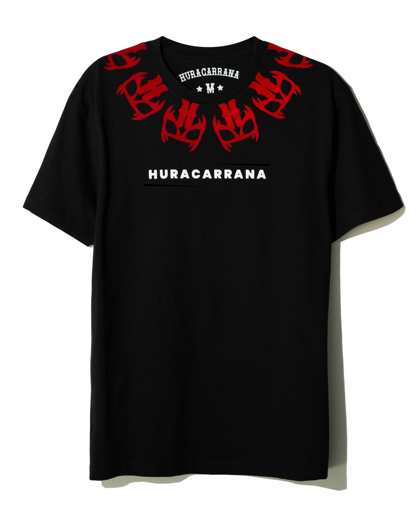 T shirt negra Máscaras rojas