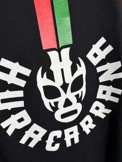 T shirt negra líneas