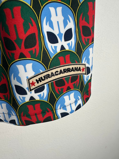 Short estampado Rojo/Azul