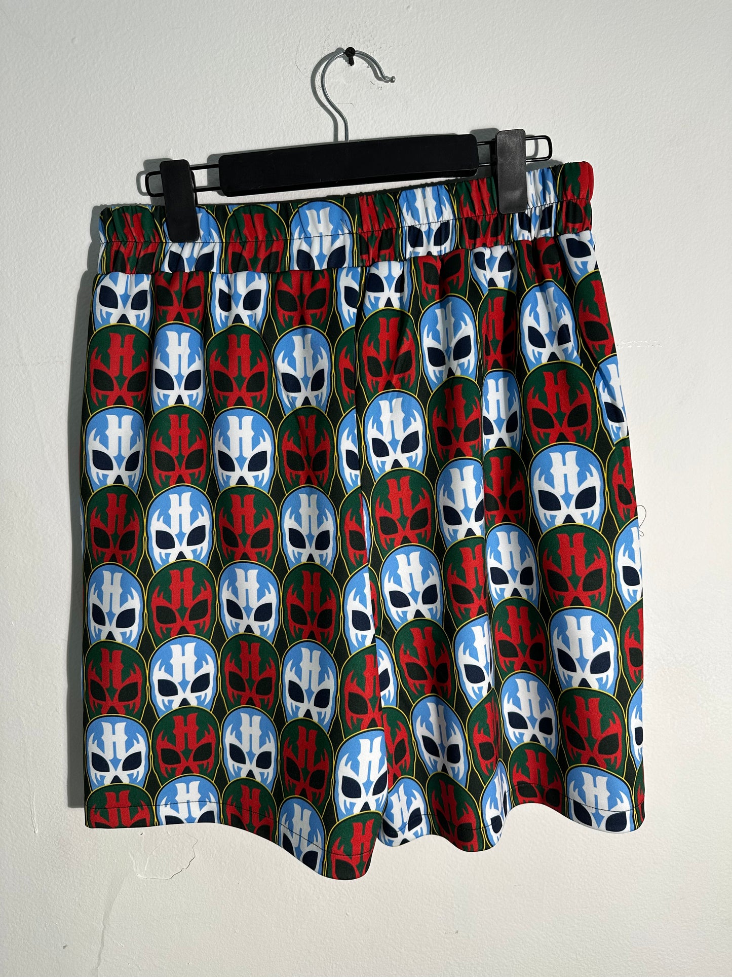 Short estampado Rojo/Azul
