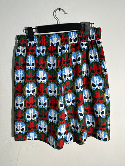 Short estampado Rojo/Azul