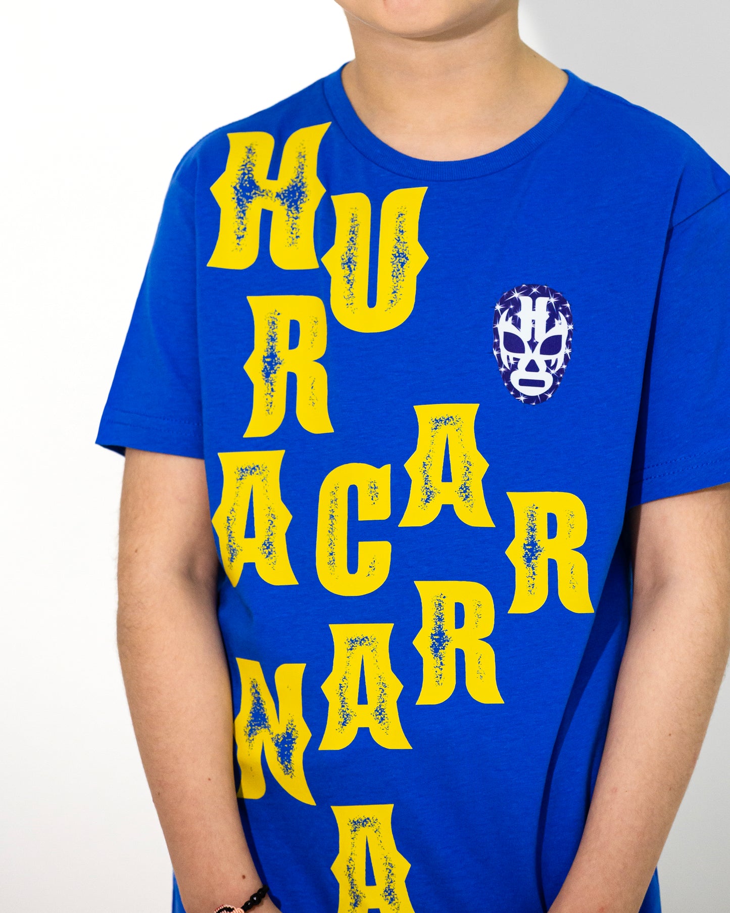 T SHIRT AZUL KIDS HURACARRANA VERTICAL