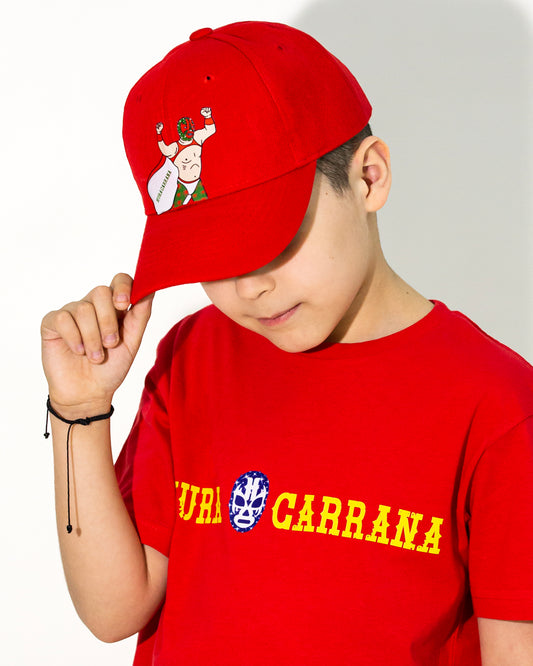 GORRA ROJA LUCHADOR