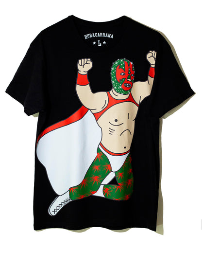 T SHIRT NEGRA LUCHADOR