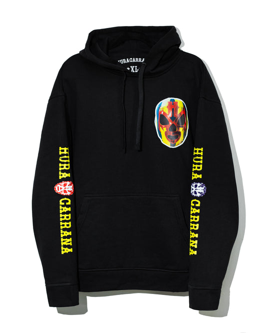 Hoodie negra Huracarrana