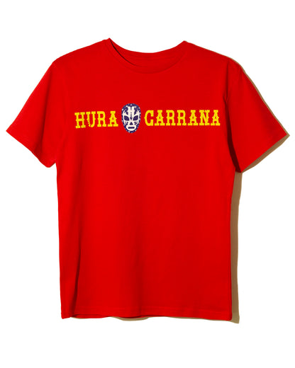 T SHIRT ROJA KIDS HURACARRANA CON MÁSCARA